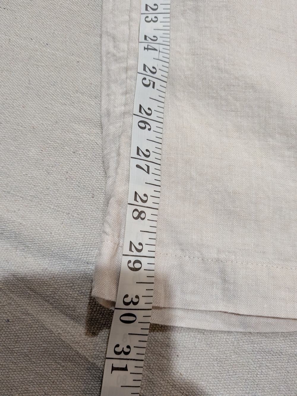 Smocked Waist Wide Leg Linen Pants Boho Shabby Casual - Picture 7 of 9